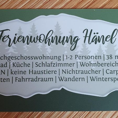 Ferienwohnung Haenel Antonshohe Екстериор снимка